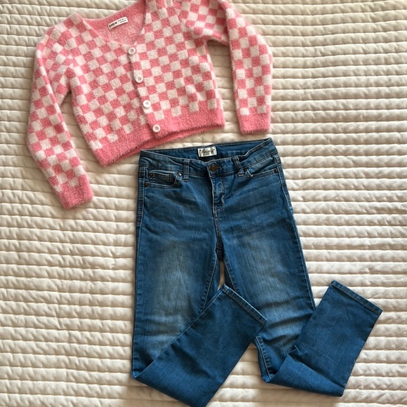 Revery Kids Other - 2 PCS - Top & Bottom Bundle - Revery Kids and Shein Cardigan Size 12
